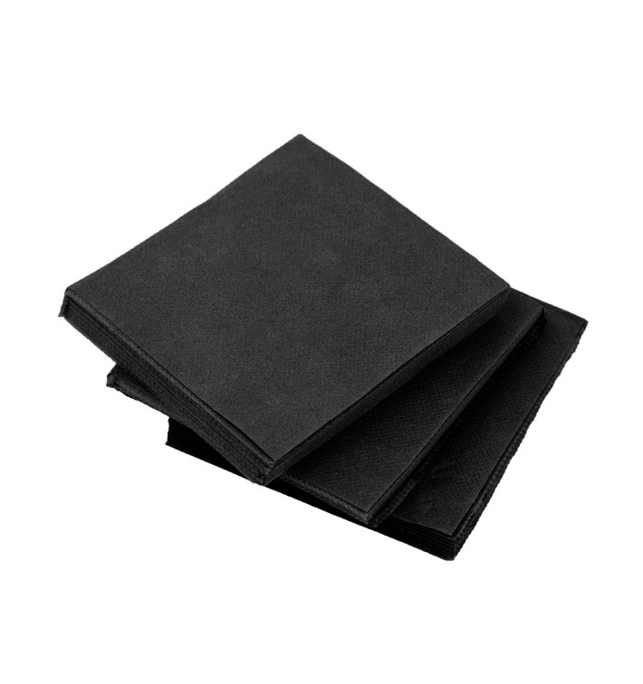 Papierservietten "Cocktail" schwarz 20x20cm (100 Stück) Papierservietten "Cocktail" schwarz 20x20cm (100 Stück)