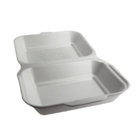 Verpackung Lunchbox Styropor Weiß 185x155x70mm (125 Stück)