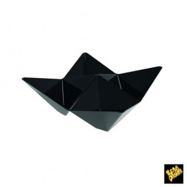 Plastikschüssel Origami PS Schwarz 103x103mm (25 Stück)