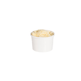 Suppenbecher To Go weiß 8 Oz / 237ml (25 Stück)