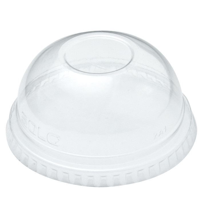 Domdeckel ohne Loch für Becher PET Solo Ultra Clear 7Oz (2500 Stück) Domdeckel ohne Loch für Becher PET Solo Ultra Clear 7Oz (2500 Stück)