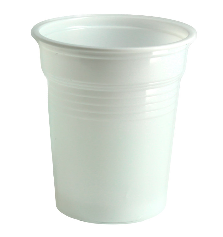Plastikbecher PS Weiß 100ml Ø5,7cm (4800 Stück) Plastikbecher PS Weiß 100ml Ø5,7cm (4800 Stück)