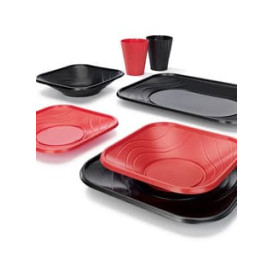 Plastikbecher PP "X-Table" Schwarz 320ml (128 Stück)