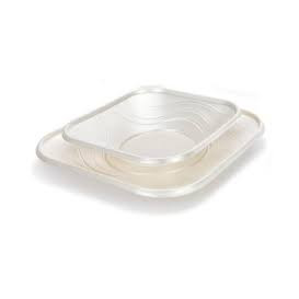 Plastikteller PP "X-Table" Platz flach Perle 180mm (120 Stück)