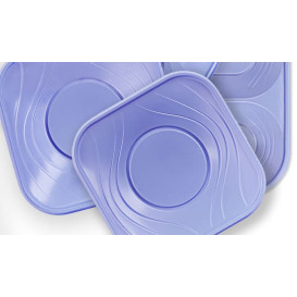 Plastikteller PP "X-Table" Platz Violett 180mm (8 Stück)