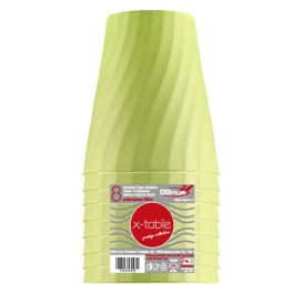 Wiederverwendbarer Unzerbrechlicher Becher PP X-Table Lime 320ml (8 Stück)