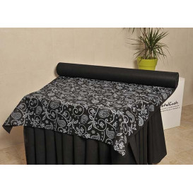 Tischläufer Novotex Schwarz mit  "Paisley" 1,2x48m 50g (1 Stück)