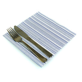 Servietten Airlaid "Basic" Blau 40x40cm (50 Einh.)