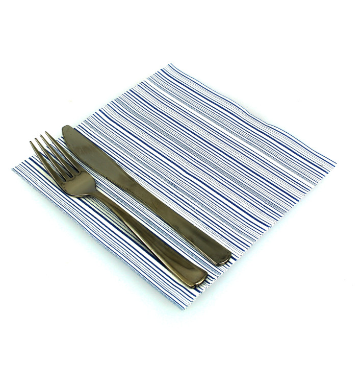 Servietten Airlaid "Basic" Blau 40x40cm (50 Einh.) Servietten Airlaid "Basic" Blau 40x40cm (50 Einh.)