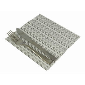 Servietten Airlaid "Basic" Schwarz 40x40cm (50 Einh.)