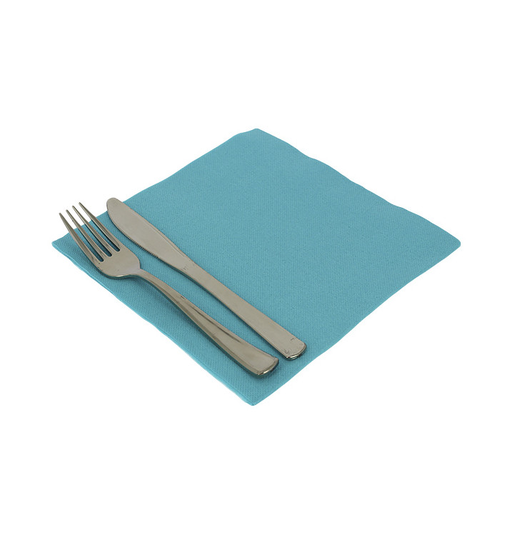 Papierservietten Turkis 2-lagig 40x40cm (50 Stück) Papierservietten Turkis 2-lagig 40x40cm (50 Stück)
