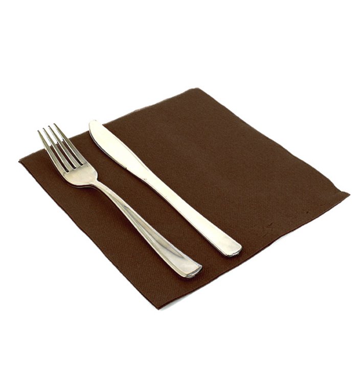 Servietten Airlaid Braun 40x40cm (50 Stück) Servietten Airlaid Braun 40x40cm (50 Stück)