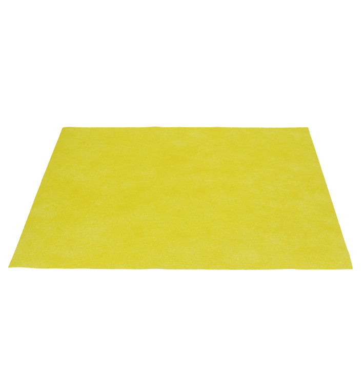 Tischsets "Novotex" Polyester-Vliesstoff Gelb 30x40cm 50g (500 Stück) Tischsets "Novotex" Polyester-Vliesstoff Gelb 30x40cm 50g (500 Stück)