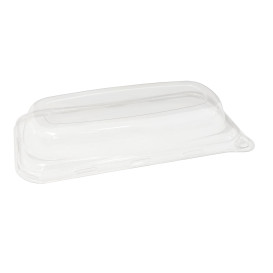 PlastikDeckel für Verpackung Zuckerrohr 20x10cm (50 Stück)