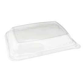 PlastikDeckel für Verpackung Zuckerrohr 20x14cm (50 Stück)