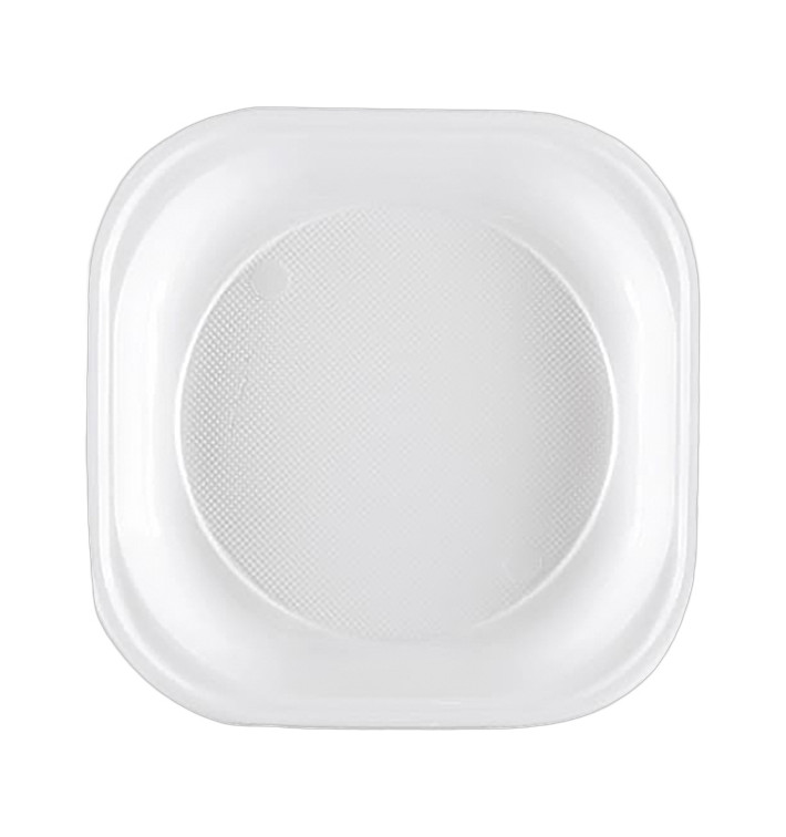 Plastikteller PS Platz Stark Weiß 200x200mm (1000 Stück) Plastikteller PS Platz Stark Weiß 200x200mm (1000 Stück)