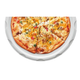 Plastikteller PS für Pizza weiß 320mm (500 Stück)