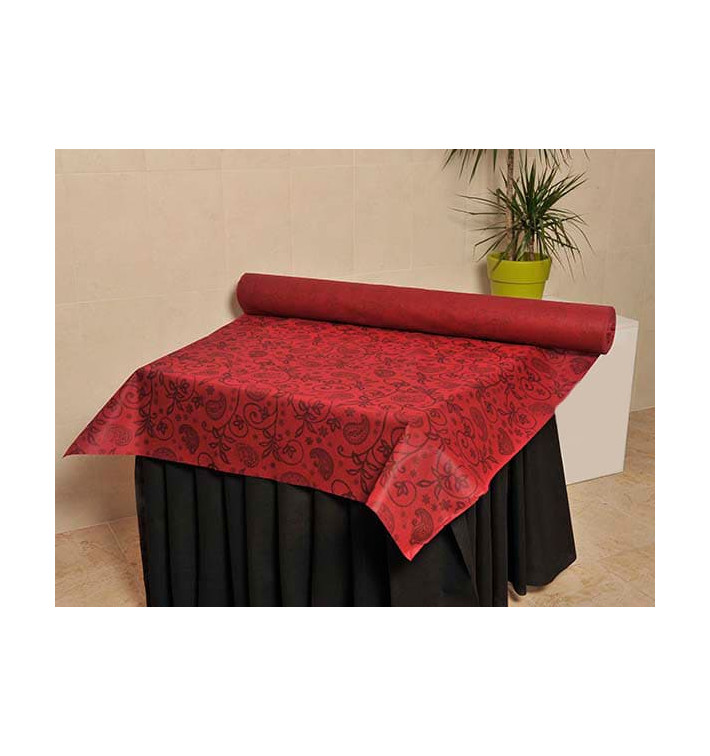 Tischläufer Novotex Bordeaux mit "Paisley" 1,2x48m 50g (1 Stück) Tischläufer Novotex Bordeaux mit "Paisley" 1,2x48m 50g (1 Stück)