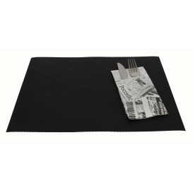 Tischsets Wiederverwendbar "Novotex" Schwarz 30x40cm 250g (200 Stück)
