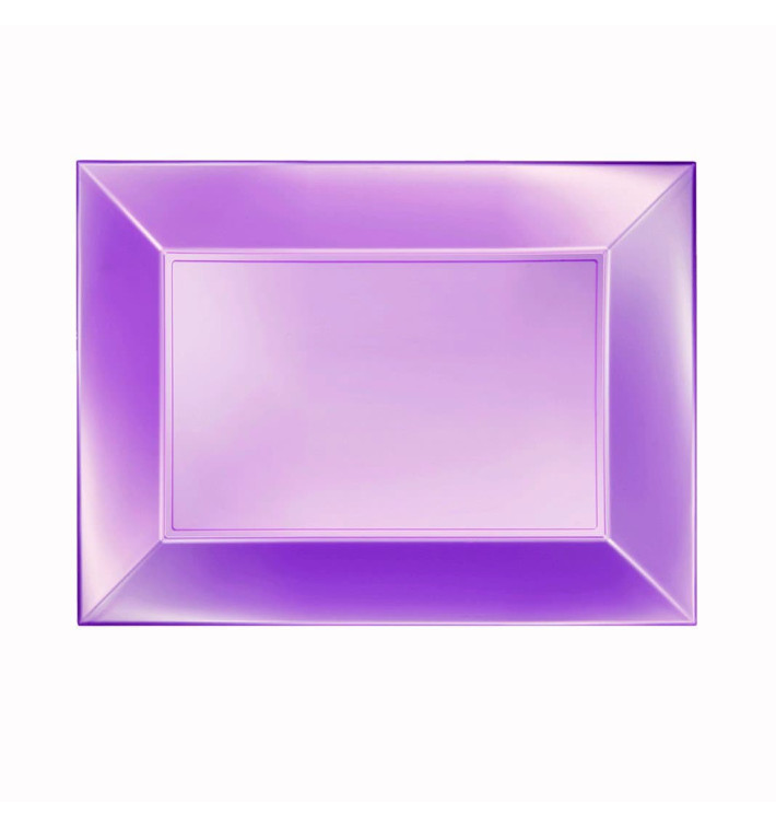 Plastiktablett Violett Nice Pearl PP 280x190mm (12 Stück) Plastiktablett Violett Nice Pearl PP 280x190mm (12 Stück)