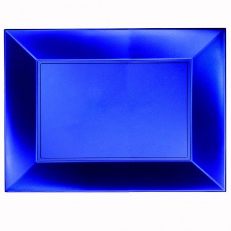 Plastiktablett Blau Nice Pearl PP 345x230mm (60 Stück)