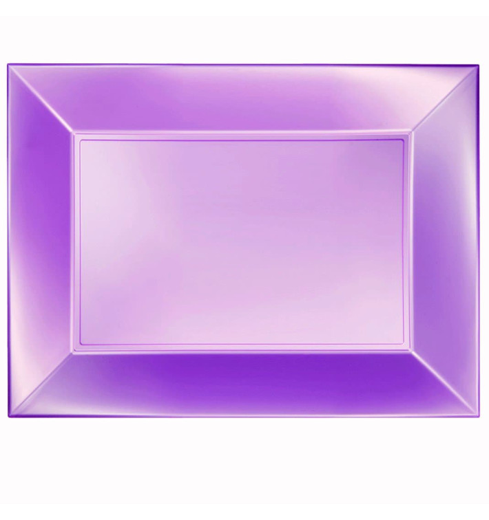 Plastiktablett Violett Nice Pearl PP 345x230mm (6 Stück) Plastiktablett Violett Nice Pearl PP 345x230mm (6 Stück)