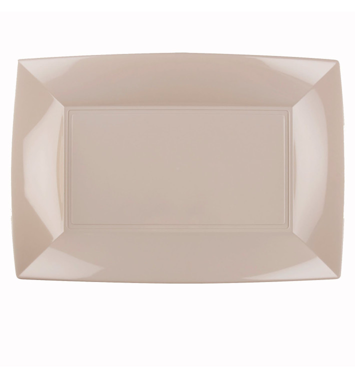 Plastiktablett Beige Nice PP 345x230mm (6 Stück) Plastiktablett Beige Nice PP 345x230mm (6 Stück)