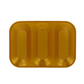 Plastiktablett PP "X-Table" Gold 3C 330x230mm (30 Stück)