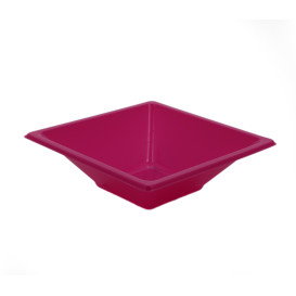 Viereckige Plastikschale Pink 120x120x40mm (12 Stück)