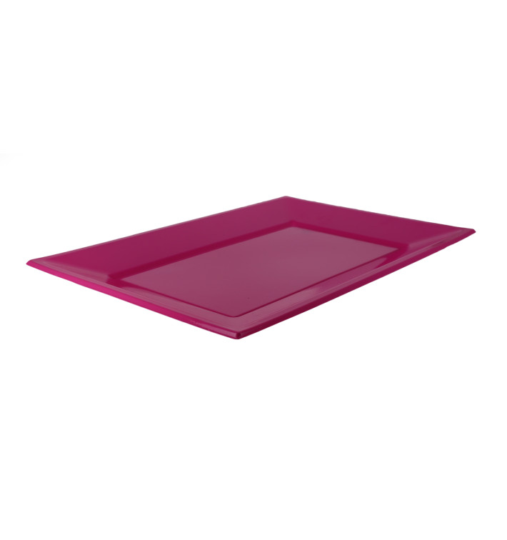 Bandeja de Plastico Fucsia 330x225mm (3 Uds) Bandeja de Plastico Fucsia 330x225mm (3 Uds)
