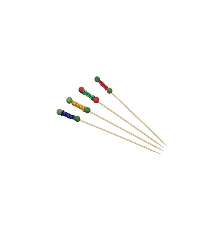 Pinchos de madera 120 mm Decorados Cordon Pinchos de madera 120 mm Decorados Cordon