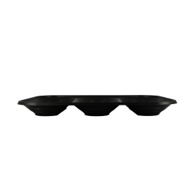 Plastiktablett PP "X-Table" 3C Schwarz 330x230mm (2 Stück)