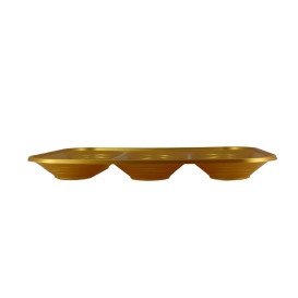 Plastiktablett PP "X-Table" Gold 3C 330x230mm (30 Stück)