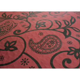 Papiertischdecke Bourdeaux 1x1m "Paisley" 37g (400 Stück)