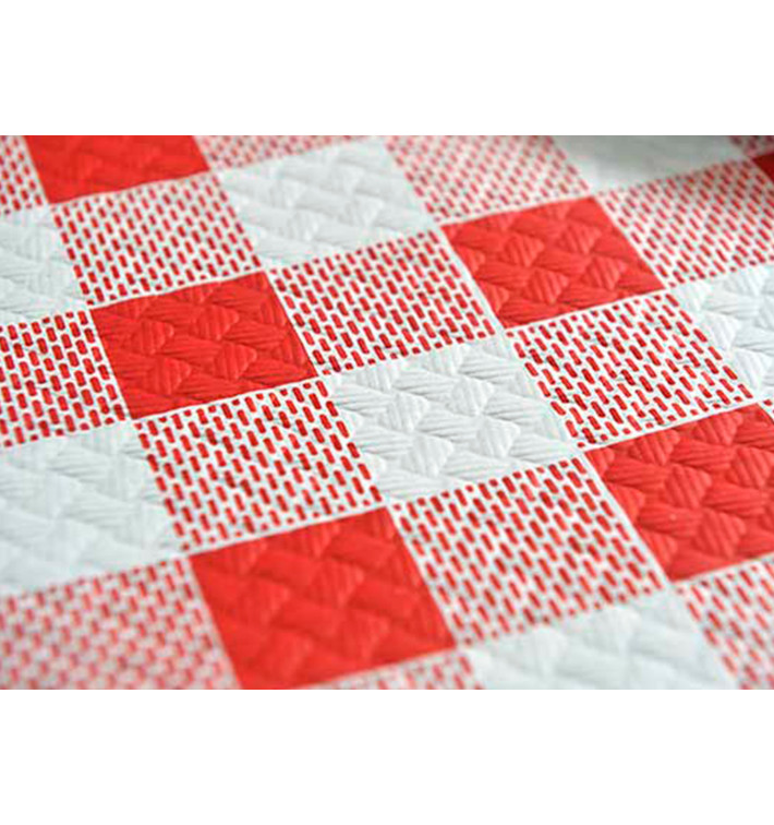 Papiertischdecke 1x1m "Kariert Rot" 37g (400 Stück) Papiertischdecke 1x1m "Kariert Rot" 37g (400 Stück)