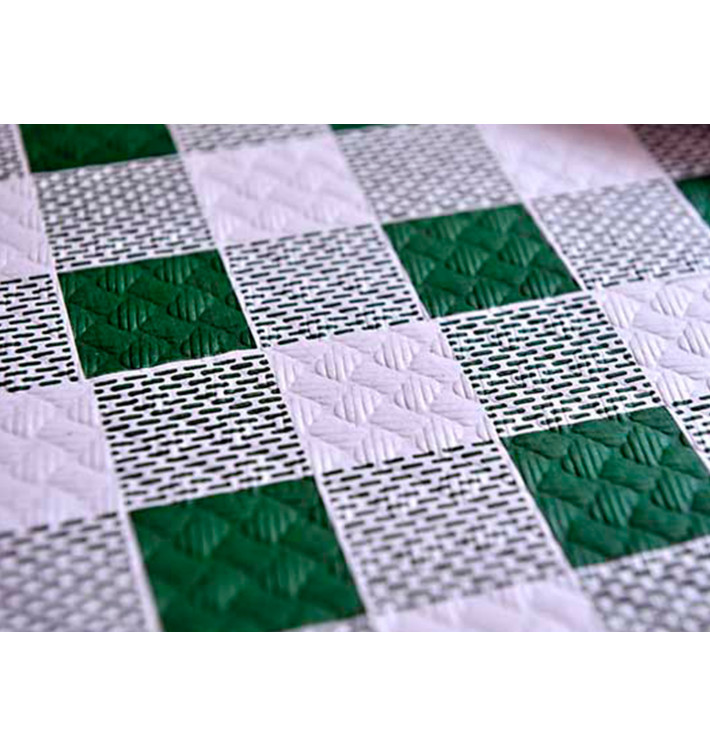 Papiertischdecke 1x1m "Kariert Grün" 37g (400 Stück) Papiertischdecke 1x1m "Kariert Grün" 37g (400 Stück)