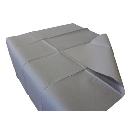 Papiertischdecke Grau 1x1 Meter 40g (400 Stück)