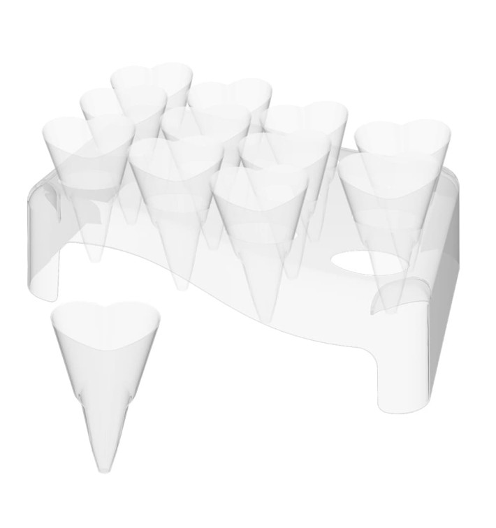 Plastikkegeln Love 50ml mit Ständer 180x260mm (5 Sets) Plastikkegeln Love 50ml mit Ständer 180x260mm (5 Sets)