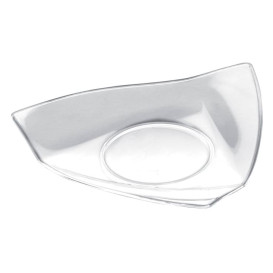 Plastikteller "Vela" Transparent 8,5x8,5 cm (50 Stück)