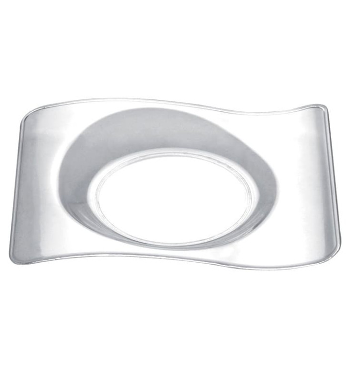Plastikteller "Forma" Transparent 8,0x6,6 cm (500 Stück) Plastikteller "Forma" Transparent 8,0x6,6 cm (500 Stück)