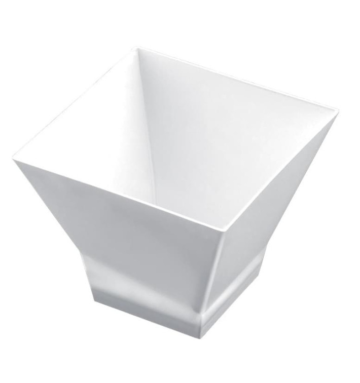 Plastikbecher "Pagoda" weiß 90 ml (500 Stück) Plastikbecher "Pagoda" weiß 90 ml (500 Stück)