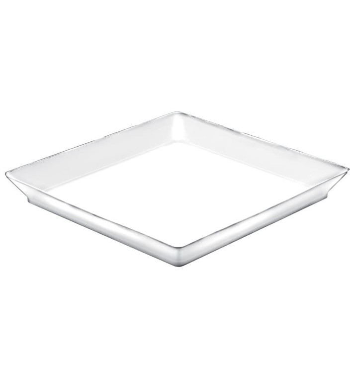 Plastiktablett "Medium" weiß 13x13 cm (192 Stück) Plastiktablett "Medium" weiß 13x13 cm (192 Stück)