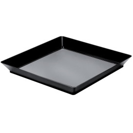 Plastiktablett "Medium" Schwarz 13x13 cm (192 Stück)