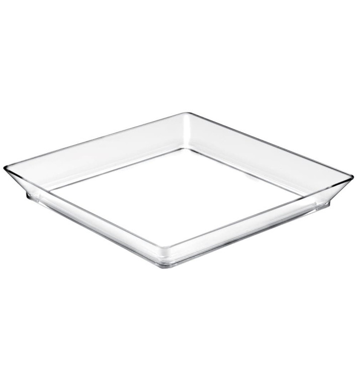 Plastiktablett "Medium" Transparent 13x13 cm (12 Stück) Plastiktablett "Medium" Transparent 13x13 cm (12 Stück)