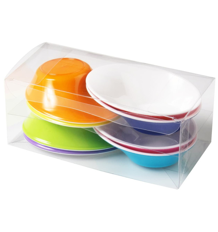 Plastikschüssel "Sodo" 50 ml Weiß - Farbig (160 Stück) Plastikschüssel "Sodo" 50 ml Weiß - Farbig (160 Stück)