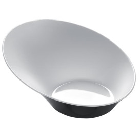 Plastikschüssel "Sodo" 50 ml Schwarz - Weiß (20 Stück)
