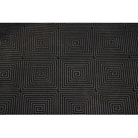 Tischläufer Novotex Schwarz mit "Spirale" 1,2x48m 50g (1 Stück)