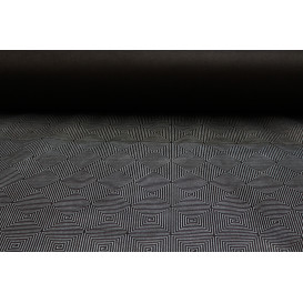 Tischläufer Novotex Schwarz mit "Spirale" 1,2x48m 50g (1 Stück)