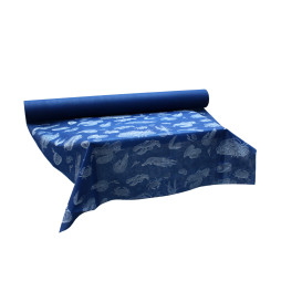Tischläufer Novotex Blau mit "Meeresfrüchte" 1,2x48m 50g (6 Stück)