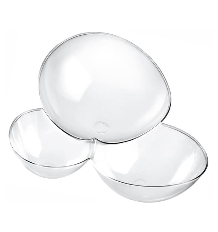 Plastikschüssel "Molecola" Transp. 100ml (25 Stück) Plastikschüssel "Molecola" Transp. 100ml (25 Stück)